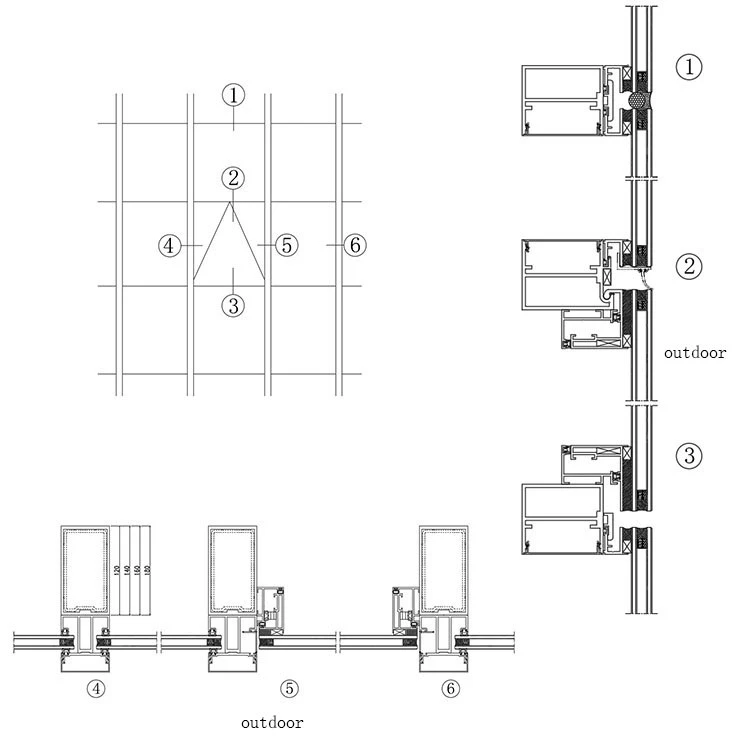 Morden Insulated Curtain Wall 3